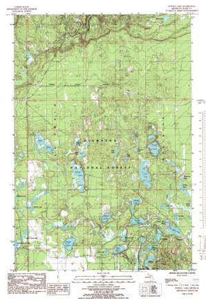 Powell Lake topo map