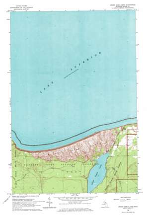 Grand Sable Lake USGS topographic map 46086f1