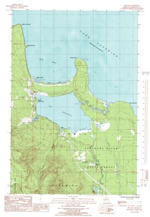 Big Bay USGS topographic map 46087g6