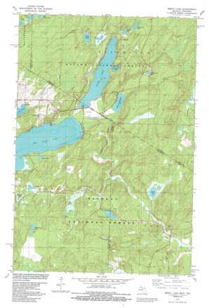 Smoky Lake topo map