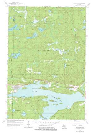 Michigamme topo map