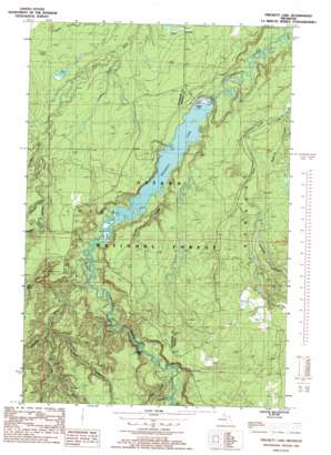 Prickett Lake USGS topographic map 46088f6