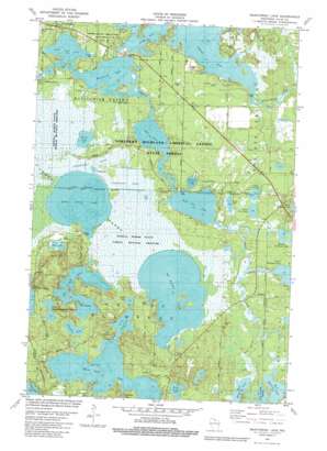 Manitowish Lake USGS topographic map 46089a7