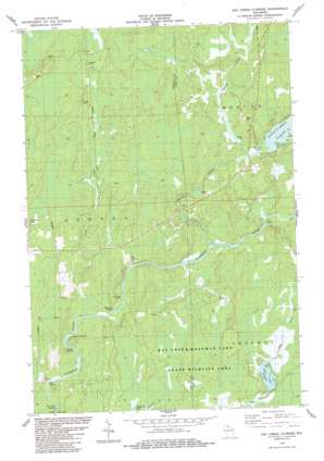Hay Creek Flowage USGS topographic map 46090a3