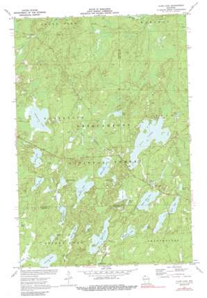 Clam Lake USGS topographic map 46090b8