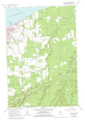 Ashland East USGS topographic map 46090e7