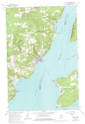 Bayfield topo map
