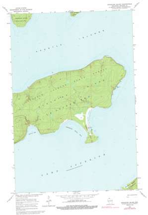 Stockton Island USGS topographic map 46090h5
