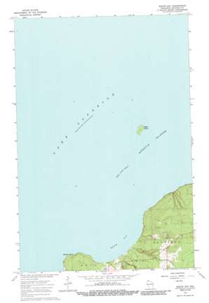 Squaw Bay USGS topographic map 46091h1