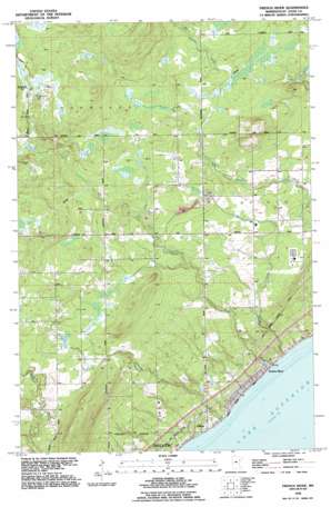 French River topo map