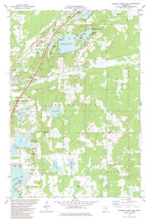 Hanging Horn Lake USGS topographic map 46092d6