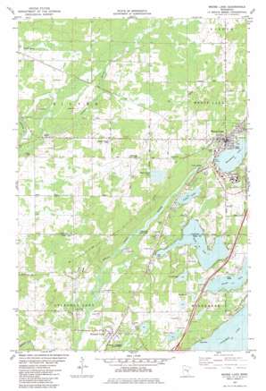 Moose Lake USGS topographic map 46092d7