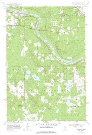 Brookston USGS topographic map 46092g5