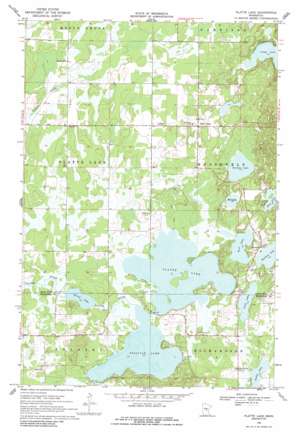 Platte Lake USGS topographic map 46093b8