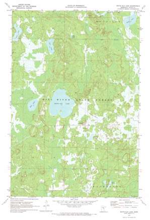 White Elk Lake topo map