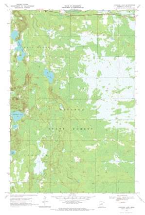 Vanduse Lake USGS topographic map 46093h2