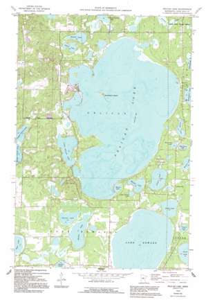 Pelican Lake topo map
