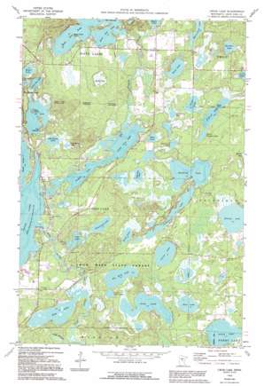 Cross Lake USGS topographic map 46094f1