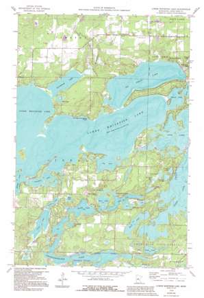 Lower Whitefish Lake topo map