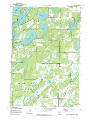 First Crow Wing Lake topo map