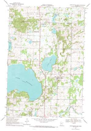 Lake Miltona East USGS topographic map 46095a3