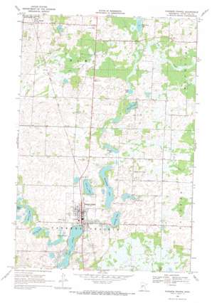 Parkers Prairie topo map