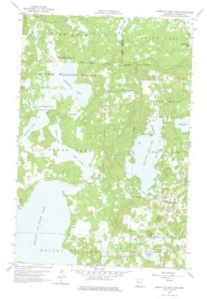 Height Of Land Lake topo map