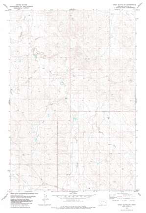 Piney Butte Sw topo map