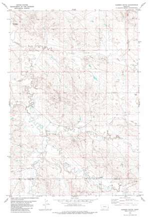 Harmon Butte topo map