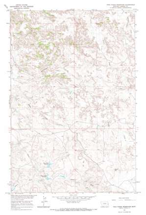 Twin Forks Reservoir topo map