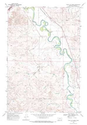 Paddy Fay Creek topo map