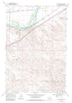 Lignite Creek topo map