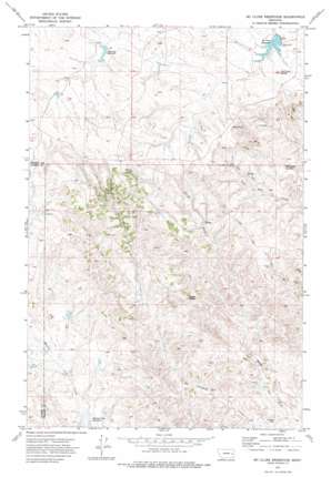 McClure Reservoir USGS topographic map 46105g5