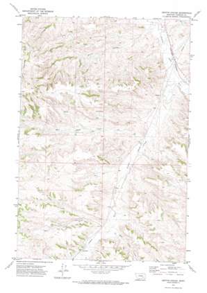 Griffin Coulee topo map