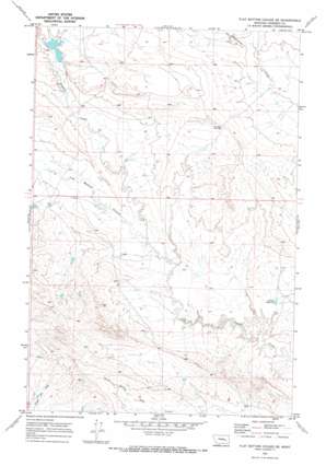 Flat Bottom Coulee Se topo map