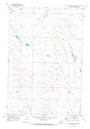 Flat Bottom Coulee Nw topo map