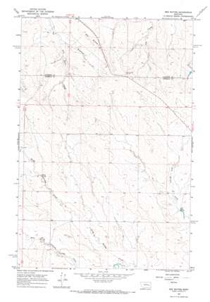 Red Buttes topo map