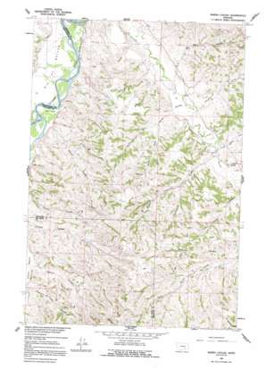 Marsh Coulee topo map