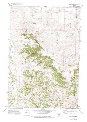 Woods Water topo map