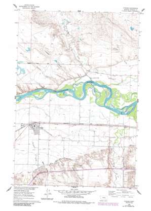 Hysham USGS topographic map 46107c2