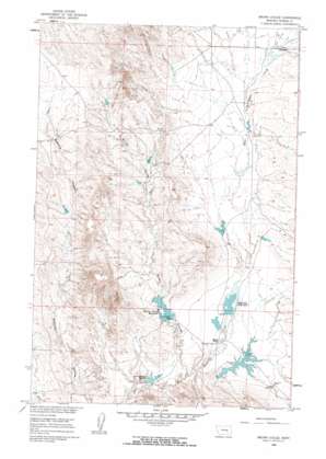 Brown Coulee topo map
