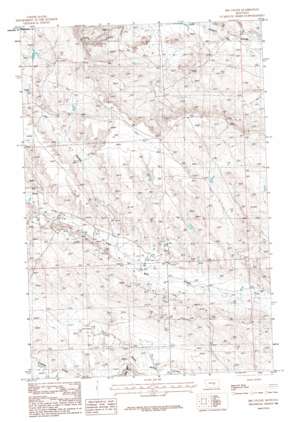Jim Coulee topo map