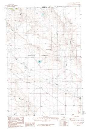 Pender Coulee topo map