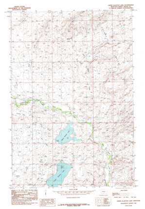 Upper Glaston Lake USGS topographic map 46109a7