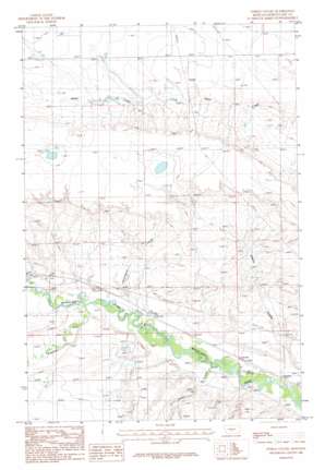 Ethels Coulee topo map
