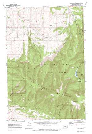 Crystal Lake USGS topographic map 46109g5