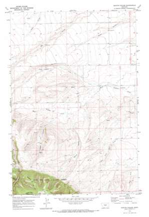Martin Coulee topo map