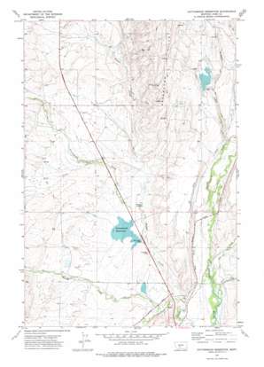 Cotttonwood Reservoir topo map