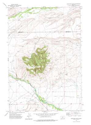 Porcupine Butte topo map