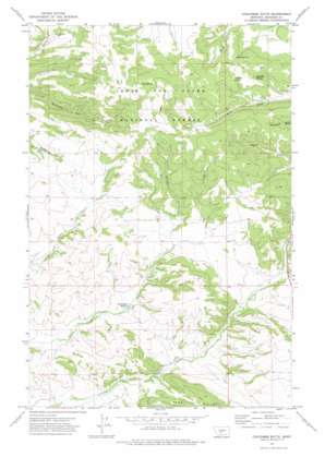 Coxcombe Butte USGS topographic map 46110f8